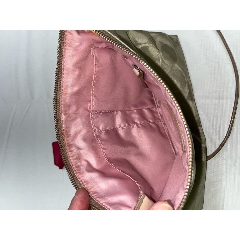 Coach Tan Pink Womens B1376-24861 Signature C Adjustable Strap Crossbody Bag - Picture 7 of 11